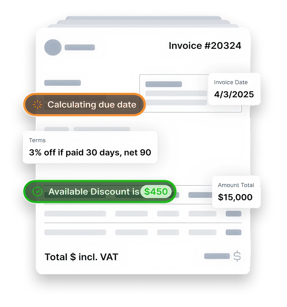 Invoice and financial overview preview